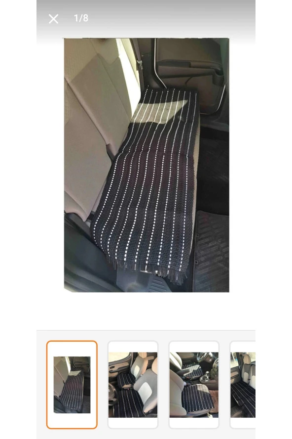 Terletmez Oto Kilim Ön Ve Arka Serme 3 Lü Set - Resim 2