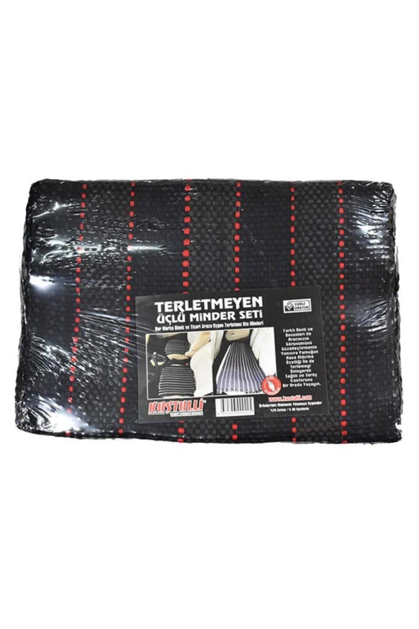 Terletmez 3lü Minder Set(kırmızı) ( N11-437) ürün görseli