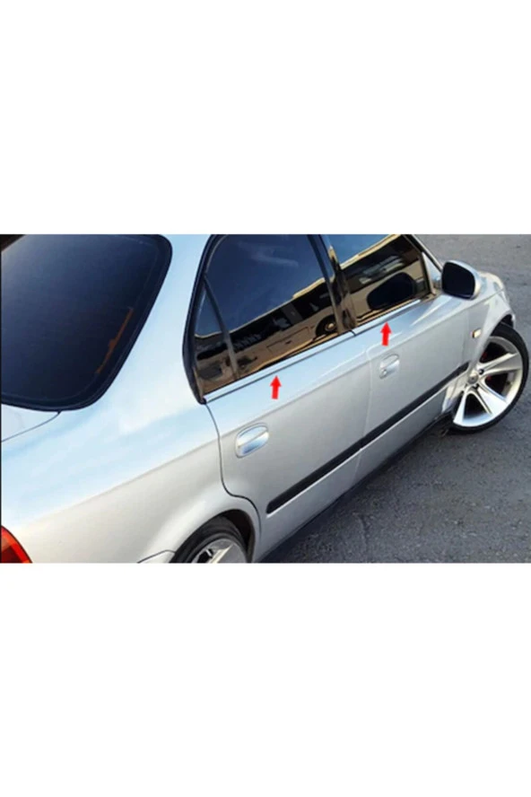 Honda Civic Krom Cam Çıtası 4 Parça 1996-2001