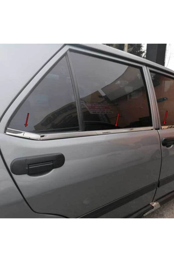 Fiat Tofaş Şahin-doğan-kartal Uyumlu Krom Cam Çıtası Paslanmaz Çelik 6 Parça - Resim 3