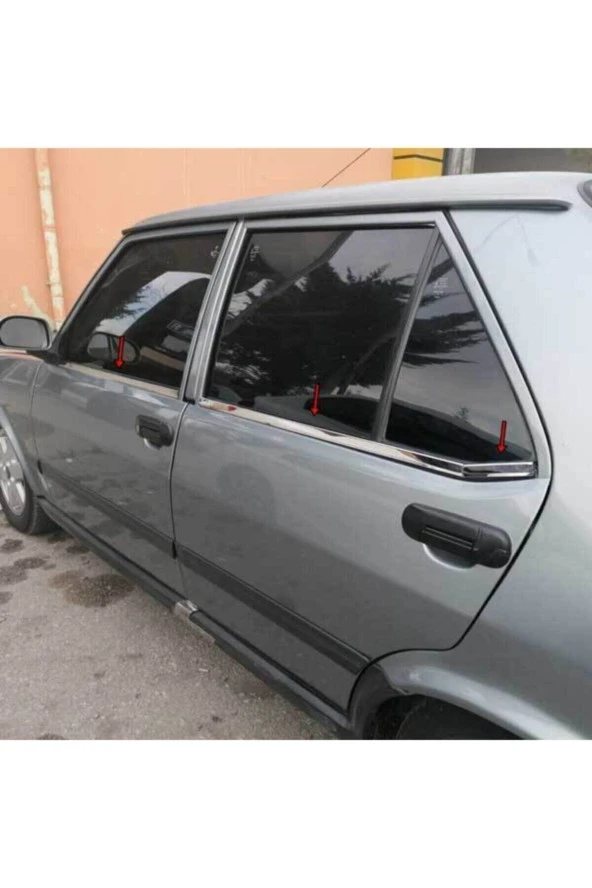 Fiat Tofaş Şahin-doğan-kartal Uyumlu Krom Cam Çıtası Paslanmaz Çelik 6 Parça - Resim 2