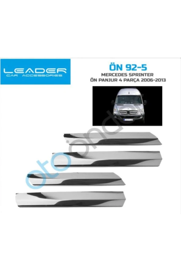 Mercedes Sprinter Ön Panjur Kromu 4 Parça 2006-2013 Modele Uygun - Resim 2