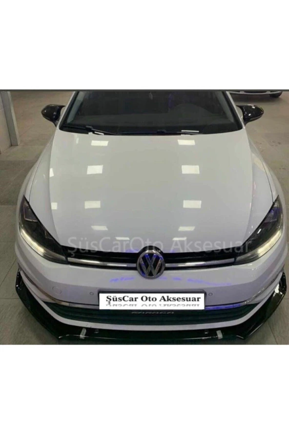 Üniversal Esnek 3 Parça Lip Pianoblack Abs Plastik Flaplı Kanatlı - Resim 2