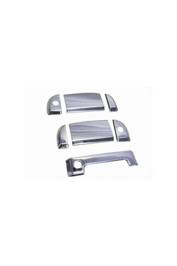 Db Chrome Vw T4 Transporter Kapı Kolu Nikelajı 1995-2003 3 Kapı 7 Parça P.çelik ürün görseli