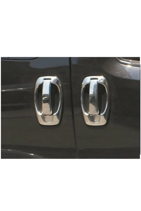 Fiat Fiorino Krom Kapı Kolu 4 Kapı 2010 + Paslanmaz Çelik 8 Parça