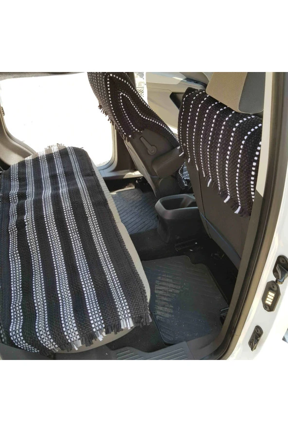 TERLETMEZ OTO KİLİM ÖN VE ARKA KOLTUK 3 LÜ TAKIM 100 PAMUK - Resim 2
