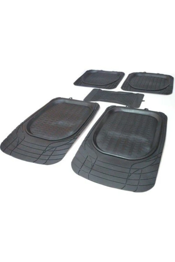 Oto Havuzlu 3d Paspas Bariyerli 5 Parça Kesimli Her Araca Uygun - Resim 2