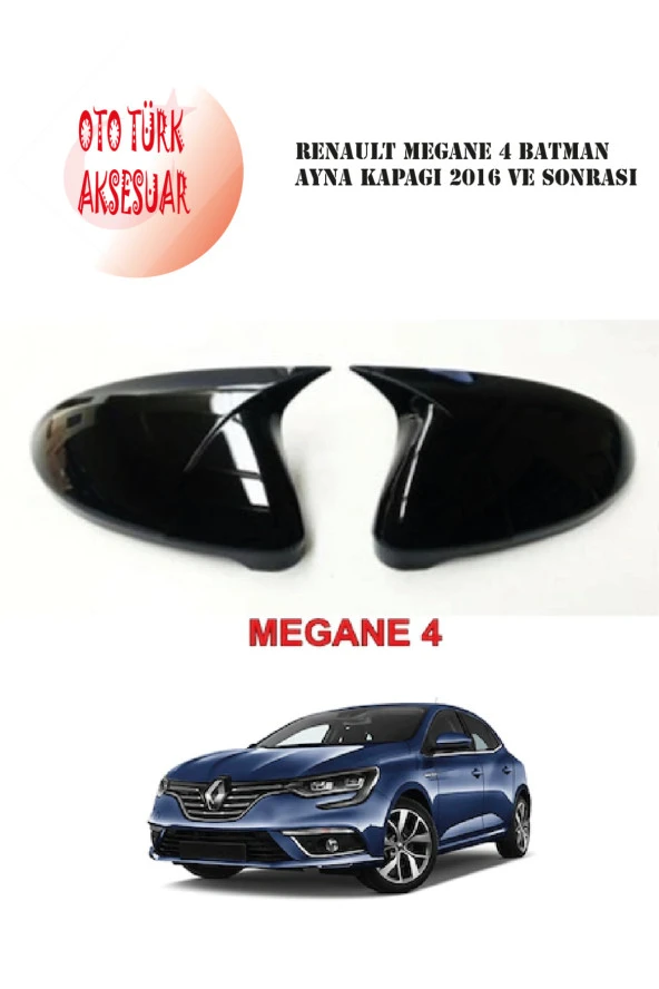 Renault Megane 4 Yarasa Batman Ayna Kapağı 2016 Ve Sonrası ürün görseli