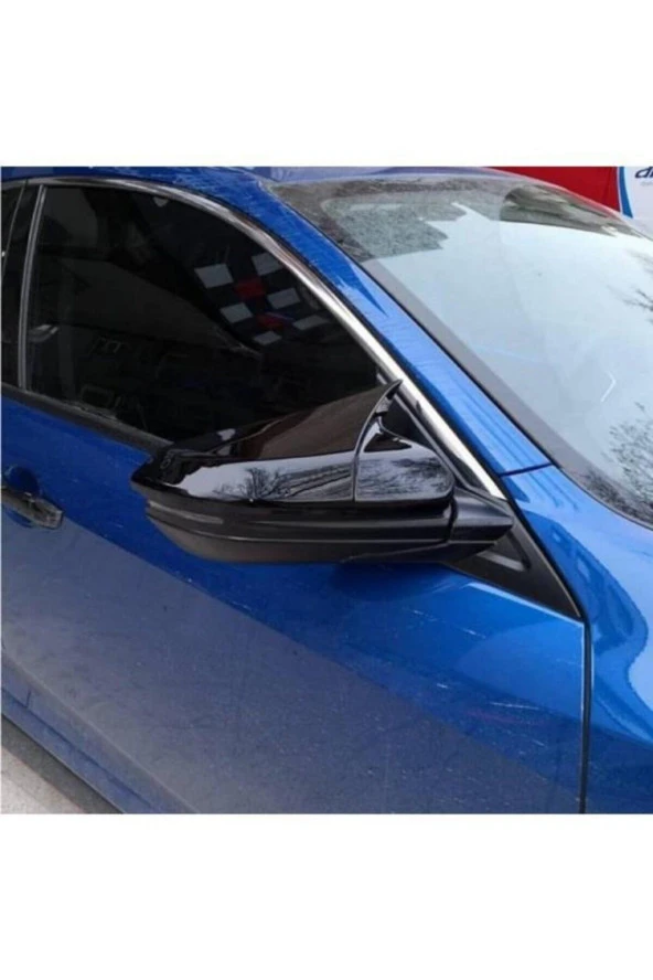 Honda Civic Fc5 Yarasa Ayna Kapağı Batman Piano Black 2016-2020