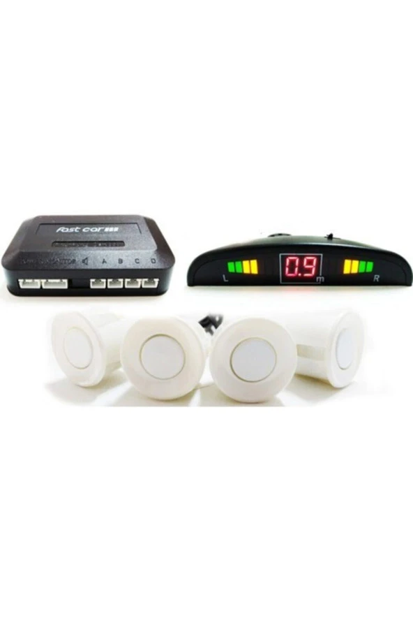 Park Sensör Ekranlı Sesli Açma Kapama Düğmeli Beyaz ürün görseli