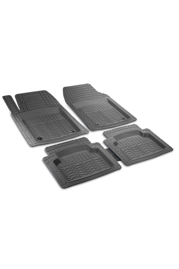 Toyota Coralla 2008-2013 4d Profesyonel Havuzlu 5 Parça Kauçuk Paspas Siyah ürün görseli