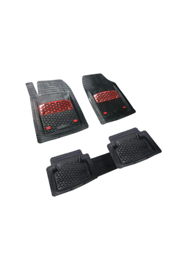 Dacia Duster 2wd 2016 Uyumlu Yeni Nesil 3d Havuzlu Paspas Kırmızı ürün görseli