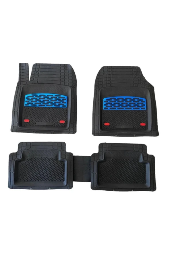 Citroen C-Eleysee Tüm Modellere Uygun Krom Mavi Siyah 3d Havuzlu Paspas Üniversal - Resim 3