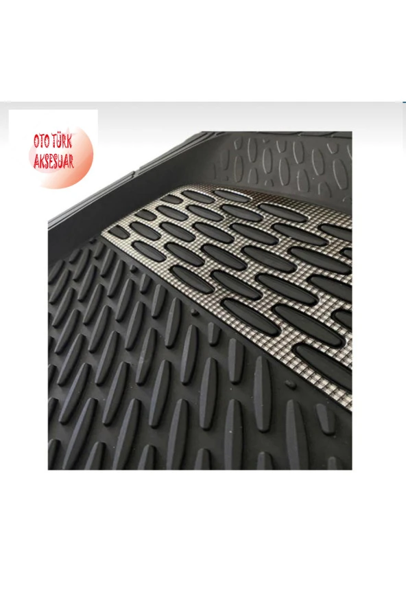 Fiat / Tofaş Murat 124 Uyumlu Universal Derin Havuzlu Paspas Krom Karbon - Resim 2