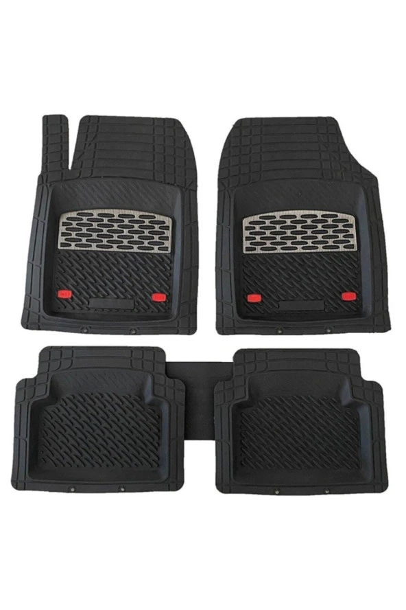 Fiat Palio 2006 2012 Uyumlu Universal Paspas Derin Havuz Kenarlı Krom Karbon ürün görseli