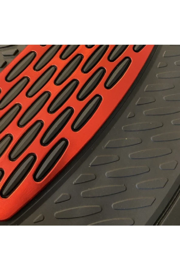 Citroën C3 2021 Model 3d Havuzlu Paspas Kırmızı Krom Kaplama - Resim 2