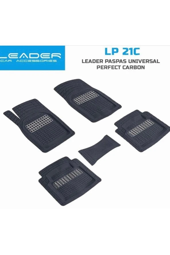 Hyundai Accent Tüm Modellere Uygun Krom Karbon Siyah 3d Havuzlu Paspas Üniversal ürün görseli