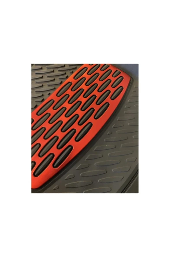 Citroen Tüm Modellere Uygun Krom Kırmızı Siyah 3d Havuzlu Paspas Üniversal ürün görseli