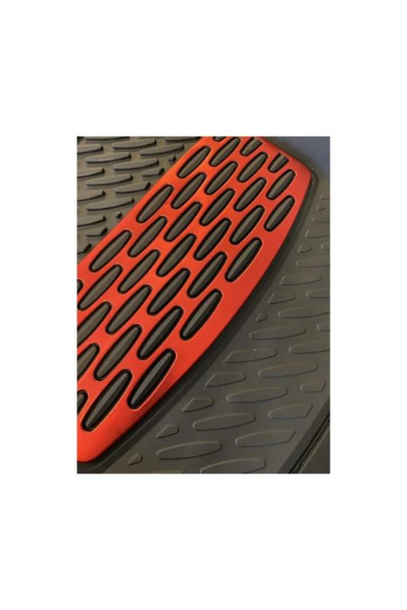 Peugeot 206 Uyumlu 3d Havuzlu Kauçuk Paspas Kırmızı ürün görseli