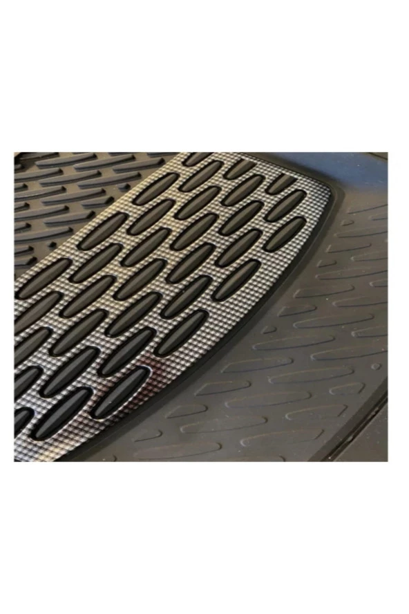 Ford Fiesta Tüm Modellere Uygun Krom Karbon Siyah 3d Havuzlu Paspas Üniversal - Resim 2