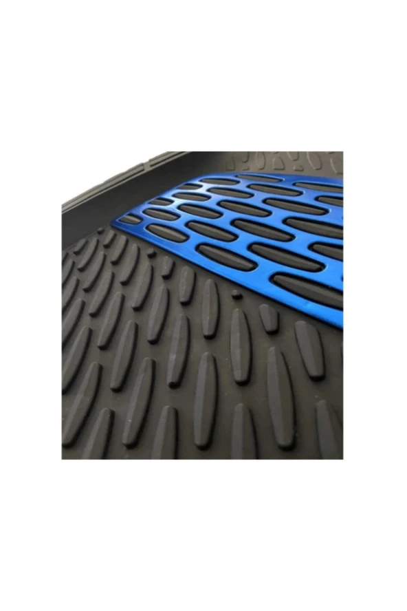 Citroen C-eleysee Tüm Modellere Uygun Krom Mavi Siyah 3d Havuzlu Paspas Üniversal - Resim 2