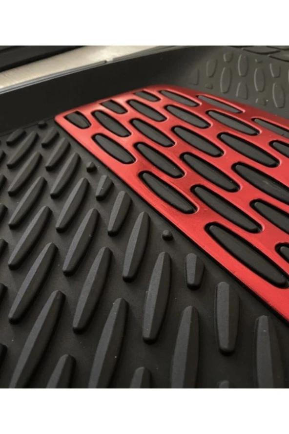 Mercedes Vito Uyumlu Universal Derin Havuzlu Paspas Krom Kırmızı ürün görseli