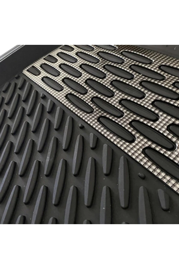 Opel Corsa C 2000 2006 Uyumlu Universal Paspas Derin Havuz Kenarlı Krom Karbon ürün görseli 1