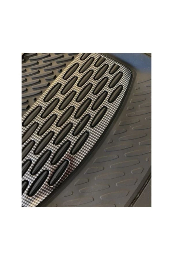 Citroen C5 Aircross Uyumlu Universal Derin Havuzlu Paspas Krom Karbon - Resim 2