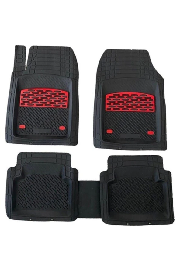 Ford Puma Uyumlu Universal Derin Havuzlu Paspas Krom Kırmızı ürün görseli