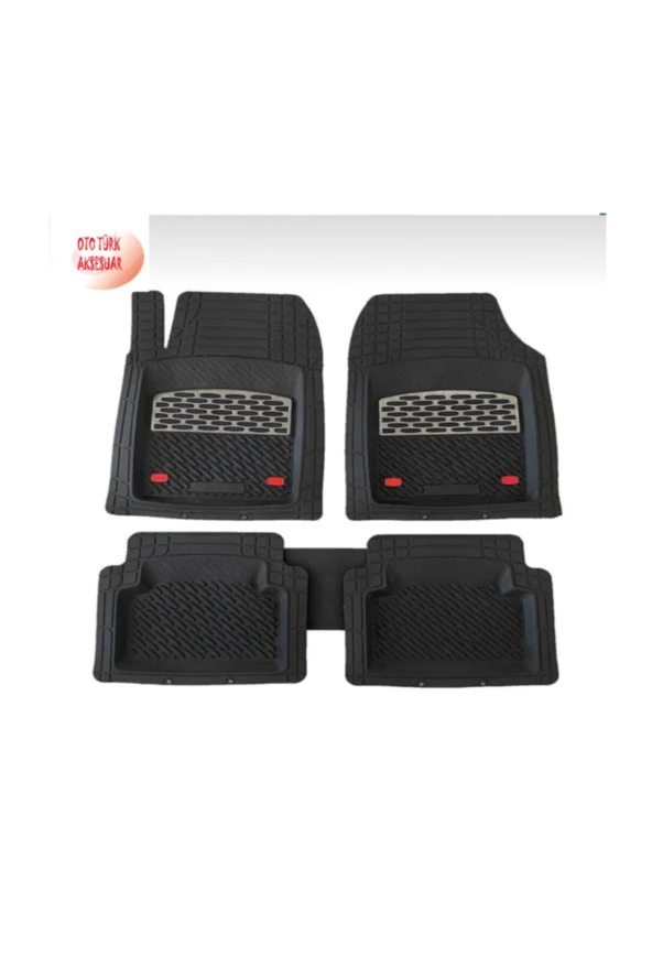 Fiat Tofaş Kartal Uyumlu Universal Derin Havuzlu Paspas Krom Karbon ürün görseli