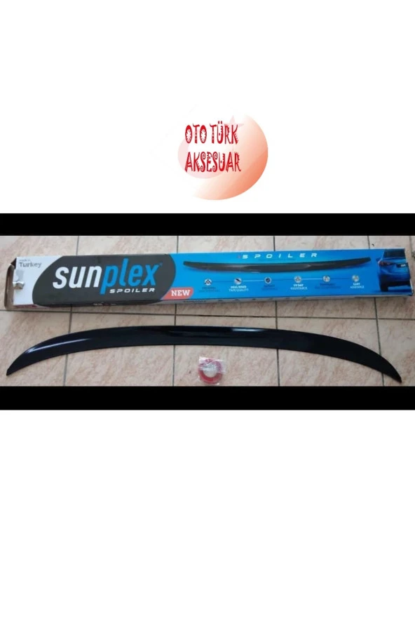 Toyota Corolla 2018-2021 Sunplex Spoiler Piano Black A+ Kalite - Resim 2
