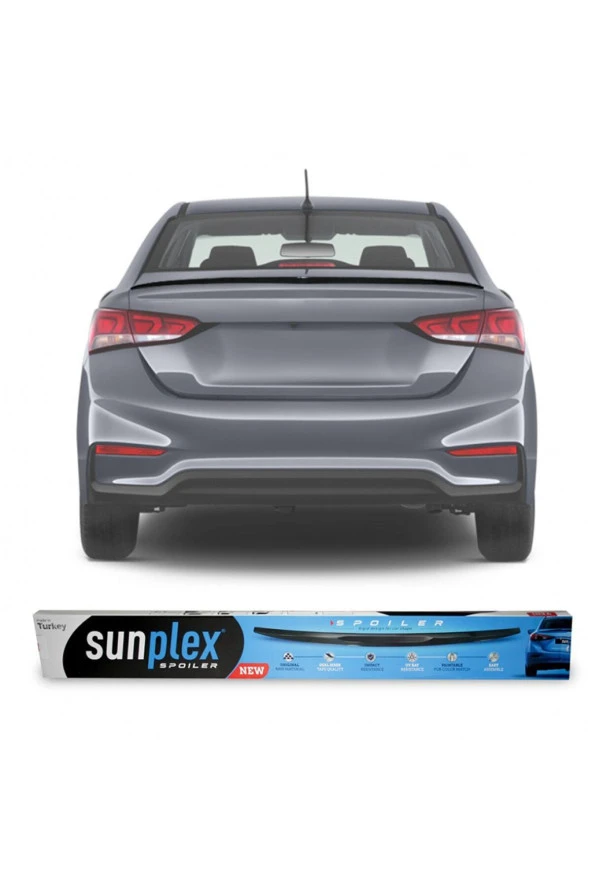 Sunplex Hyundai Accent Blue Bagaj Üstü Spoiler Piano Black ürün görseli