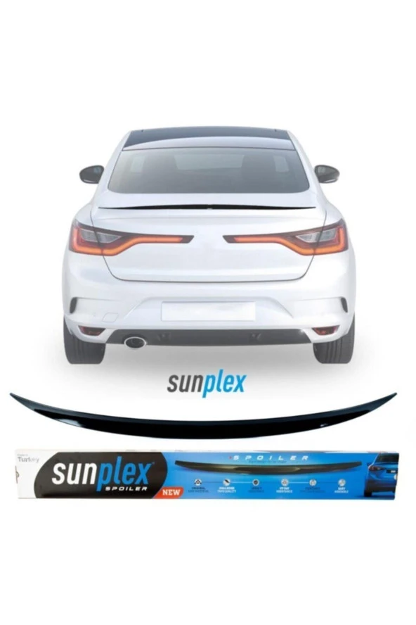 Renault Megane 4 Sedan Bagaj Üstü Spoiler Piano Black Enjeksiyon Baskı 2016-.. ürün görseli