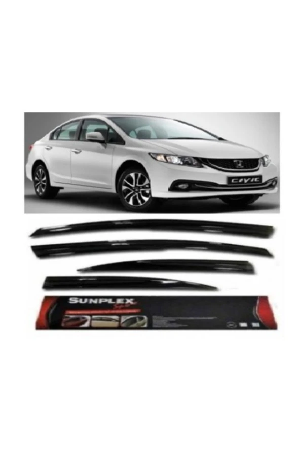 Honda Cıvıc 2012-2016 Mugen Cam Rüzgarlığı Ön-Arka ürün görseli 1