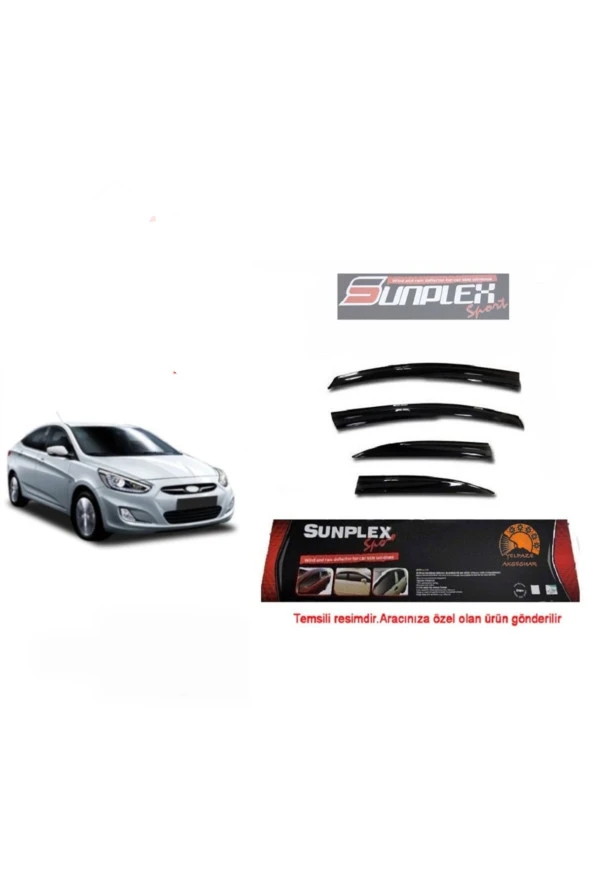 Hyundaı Accent Blue 2011-2017 Mugen Cam Rüzgarlığ Ön-Arka Sunplex - Resim 2