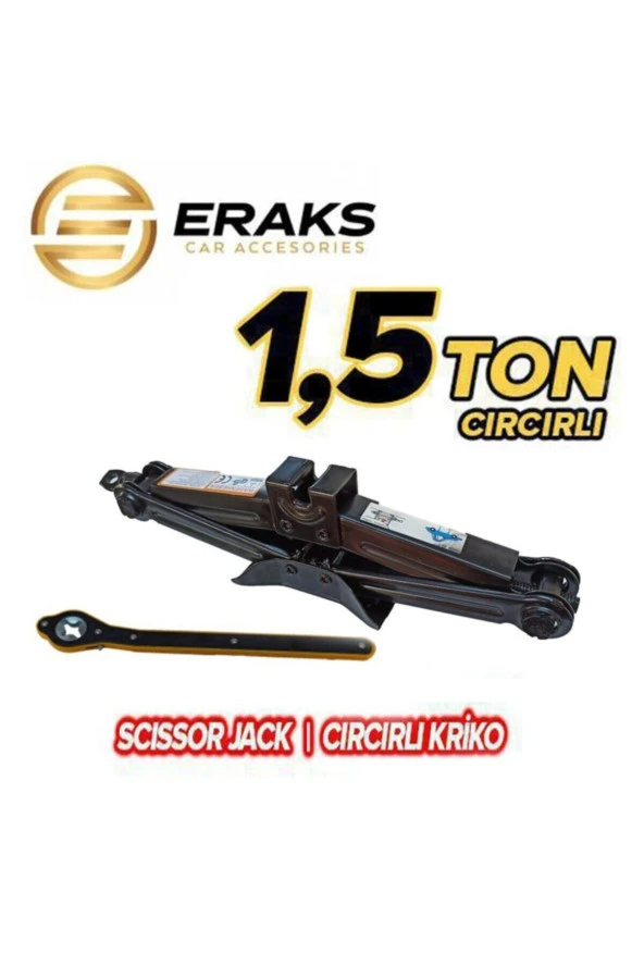 Scissor Jack Cırcırlı Kriko 1,5 Ton Dayanıklı Yeni Üretim Güçlü ! ürün görseli
