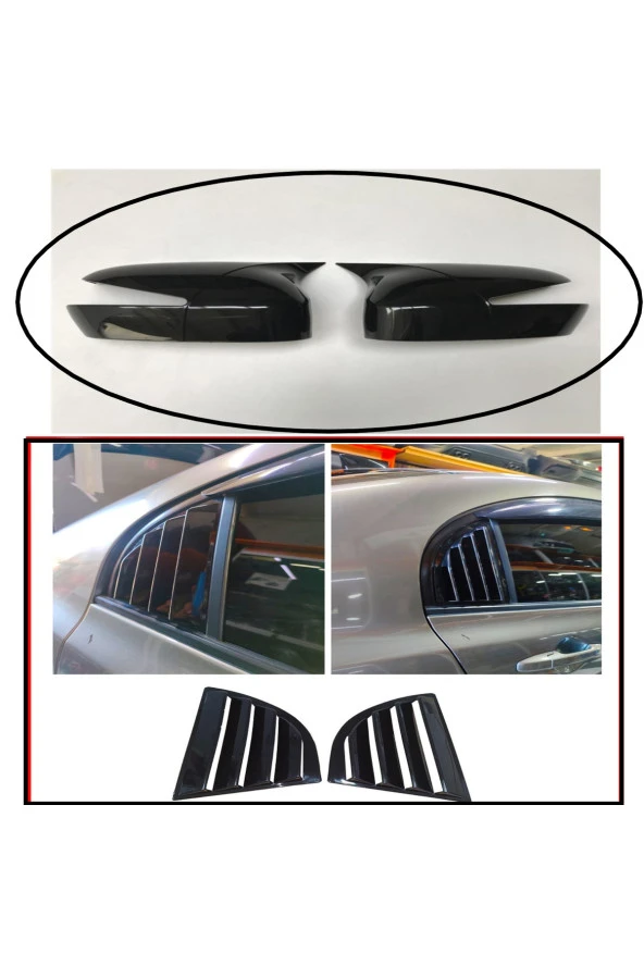 Honda Civic FD6 Yarasa Batman Ayna ve Kelebek Cam Rüzgarlığı 2li ürün görseli