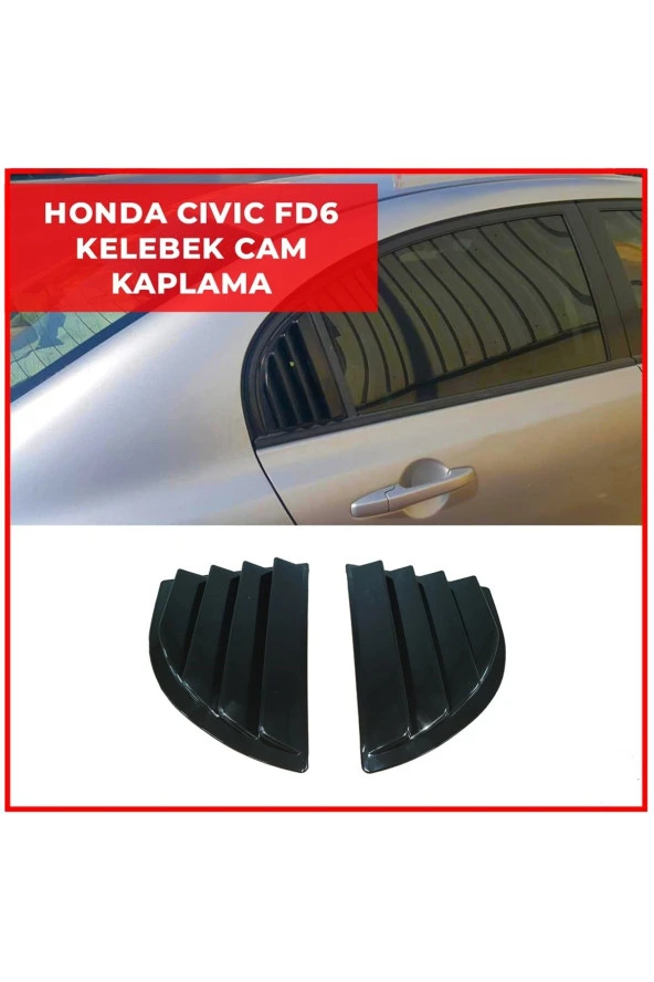 Honda Civic FD6 Yarasa Batman Ayna ve Kelebek Cam Rüzgarlığı 2li - Resim 3