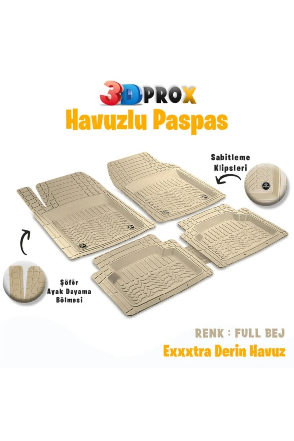 Opel Vectra 2004 Model Prox 4d Havuzlu Paspas Full Bej