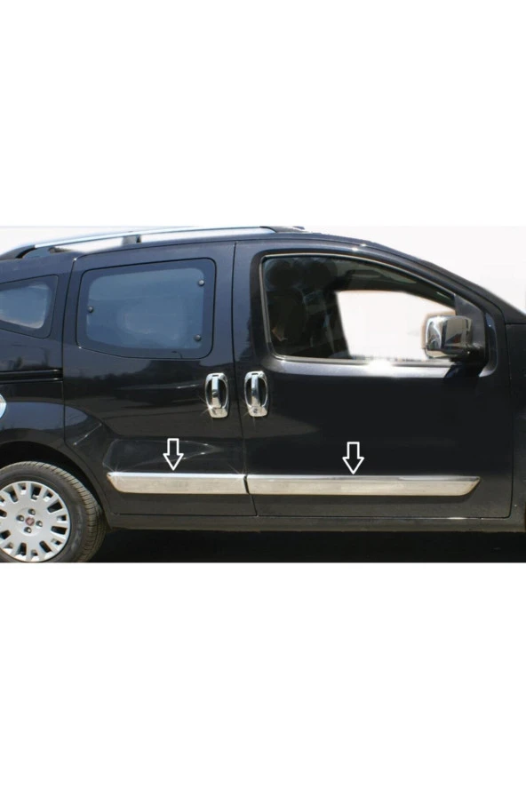 Fiat Fiorino Uyumlu Yan Kapı Çıtası Krom 4 Kapı 2007 - 2015