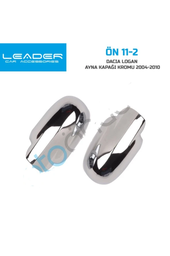 Dacia Logan Abs Krom Ayna Kapağı 2 Parça 2004-2010 İçin Uygun - Resim 3