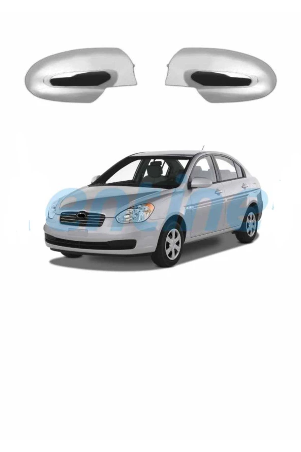 Hyundai Accent Era ABS Krom Ayna Kapağı 2005-2011 Arası 2Lİ ürün görseli