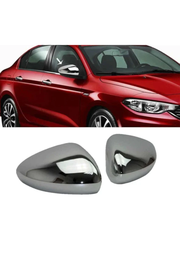 FİAT EGEA ABS KROM AYNA KAPAĞI 2015 ÜSTÜ 1.KALİTE PASLANMAZ 2Lİ ürün görseli