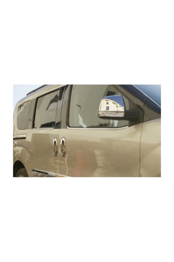 Fiat Doblo Krom Ayna Kapağı 2 Parça 2010 Üzeri Paslanmaz Çelik - Resim 2