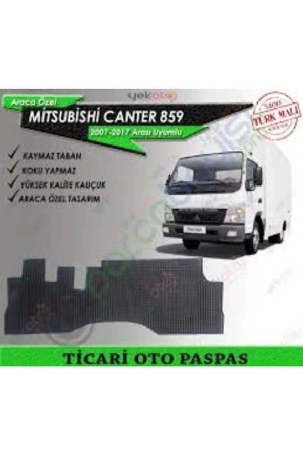 Mıtsubishi Canter M 659 Uyumlu Kamyonet Kauçuk Rulo Paspas Ön - Resim 2