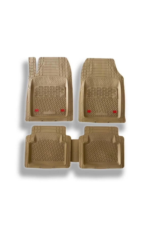 2006 Model Ford Tourneo Connect Için Havuzlu Tip Universal Lüks Bej Paspas - Resim 3