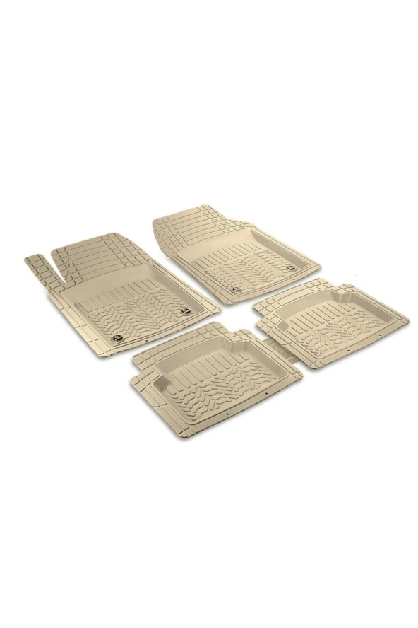 Toyota Avensis 2005 Ile Uyumlu Yeni Nesil 3d Havuzlu Paspas Bej Renk ürün görseli 1