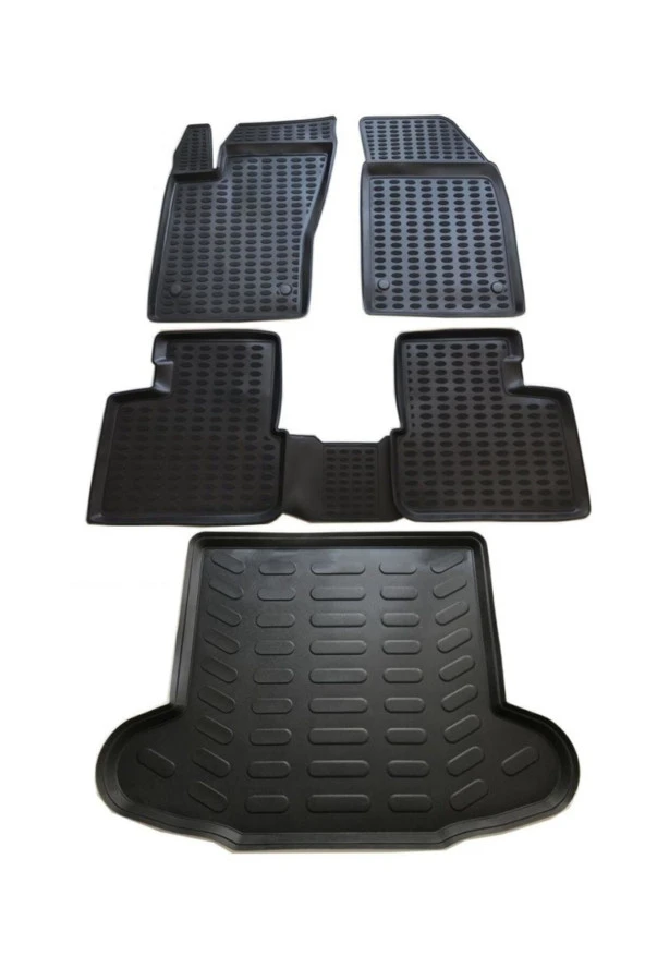 Fiat Egea Sedan 3d Havuzlu Paspas 2015-2020 Arası+bagaj Havuzu Ikili Set ürün görseli 1