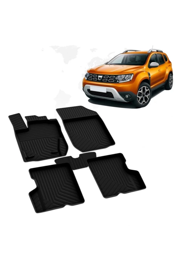 Duster 4 X 4 4d  Uyumlu Havuzlu Paspas Omsa 2018 2019 2020 ürün görseli