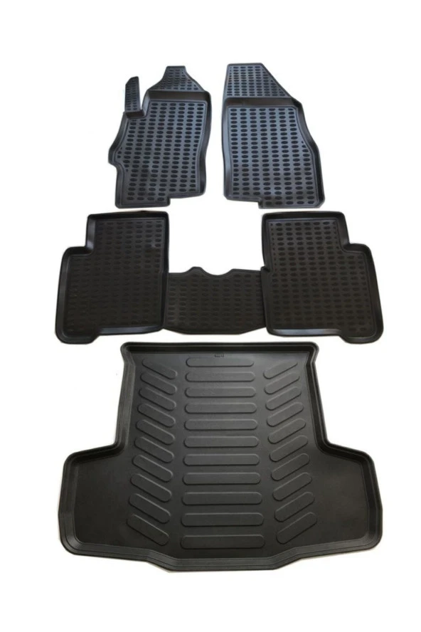 Fiat Linea 3d Havuzlu Paspas 2007-2018 Arası+bagaj Havuzu Ikili Set Siyah ürün görseli